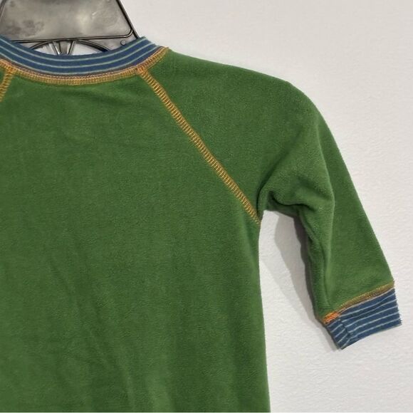 Carter's | Boys 18M Soft Fleece Green Dinosaur  Pjs Footie Winter Pajamas - Picture 9 of 13